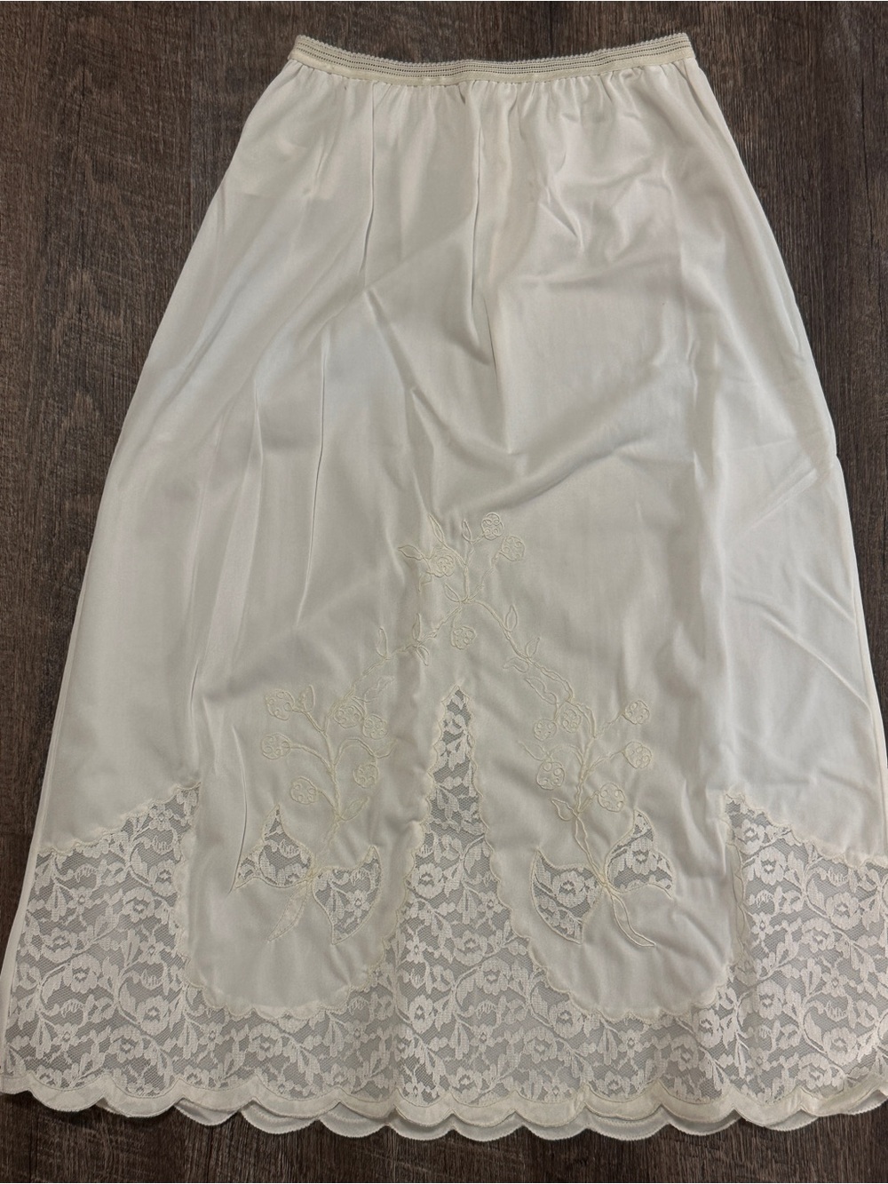 Vintage Pinehurst Half Slip Nylon With Lace Made In USA Size Small Lingerie